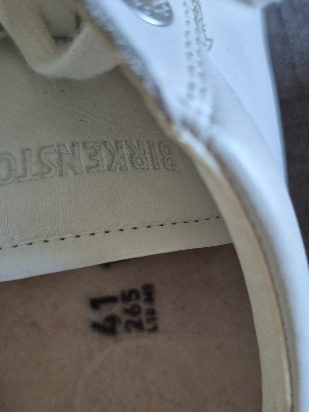 Birkenstock White Bend Low Leather Sneakers - Picture 7 of 8